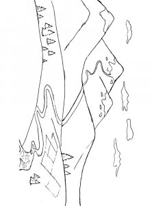 Mountains coloring page 25 - Free printable