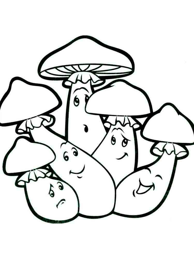 Morel Mushrooms Colouring Pages Sketch Coloring Page