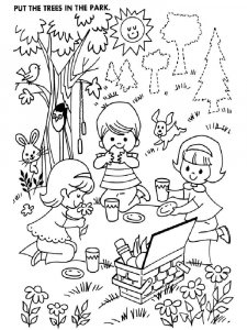 Park coloring page 5 - Free printable