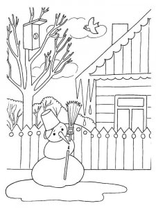 Spring coloring page 7 - Free printable