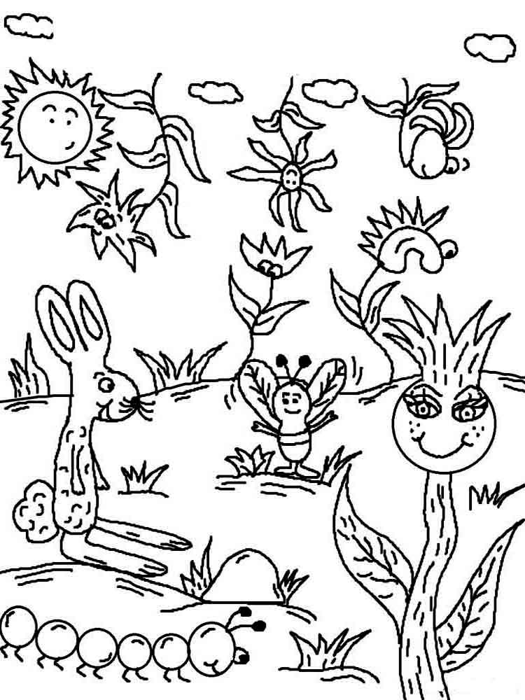 Spring coloring pages Download and print spring coloring