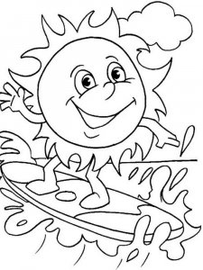 Summer coloring page 13 - Free printable