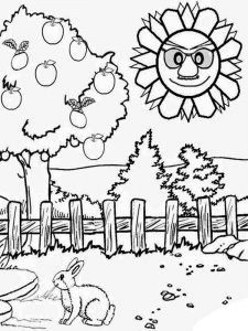 Summer coloring page 5 - Free printable