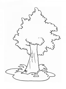 Tree coloring page 6 - Free printable