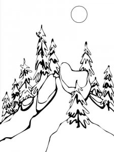 Winter coloring page 13 - Free printable