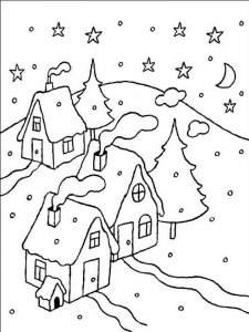 Winter coloring page 15 - Free printable