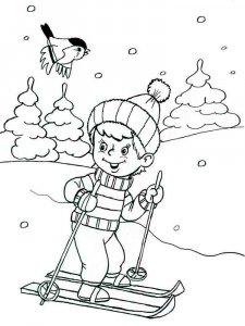 Winter coloring page 16 - Free printable