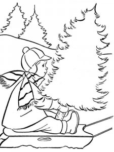 Winter coloring page 17 - Free printable
