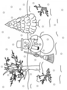 Winter coloring page 19 - Free printable
