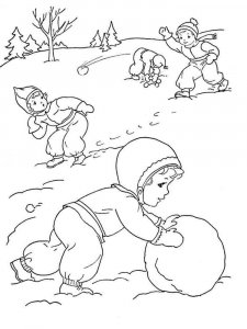 Winter coloring page 20 - Free printable