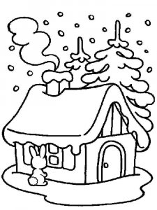 Winter coloring page 21 - Free printable