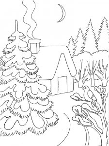 Winter coloring page 23 - Free printable