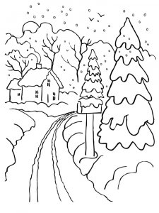 Winter coloring page 24 - Free printable