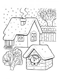 Winter coloring page 27 - Free printable