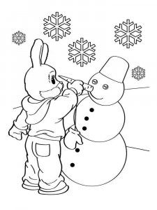 Winter coloring page 3 - Free printable