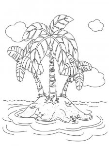 Palm coloring page 18 - Free printable