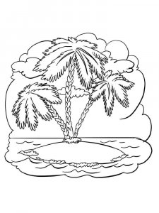 Palm coloring page 21 - Free printable