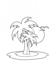 Palm coloring page 22 - Free printable