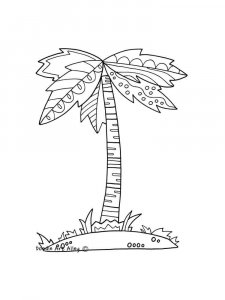 Palm coloring page 24 - Free printable