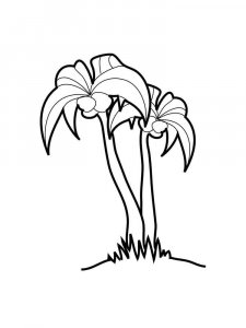 Palm coloring page 30 - Free printable