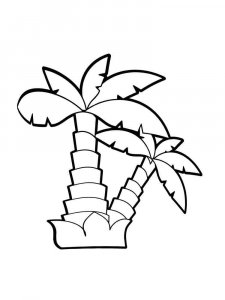 Palm coloring page 34 - Free printable