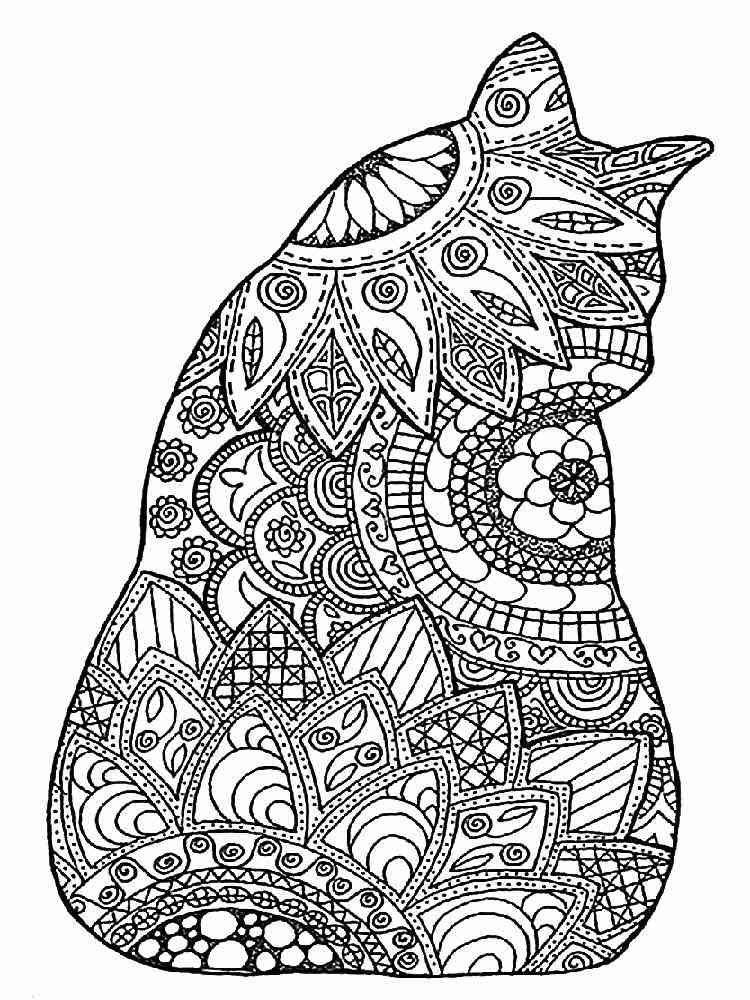 Animals coloring pages for Adults. Free Printable Animals ...