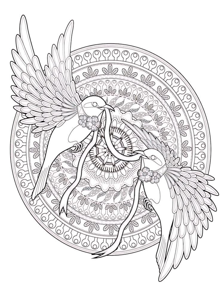 Animal Mandala Coloring Pages For Adult Free Printable Animal Mandala 