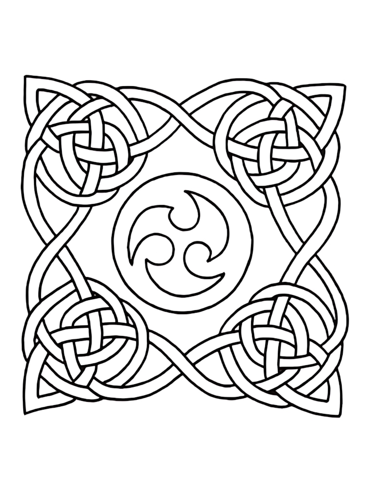 Free Printable Celtic Coloring Pages Printable Templates