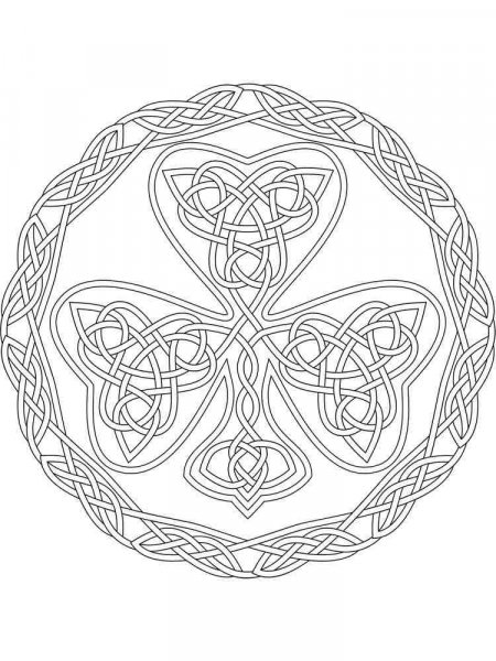 Celtic Knot coloring pages for adults