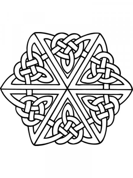 Celtic Knot coloring pages for adults