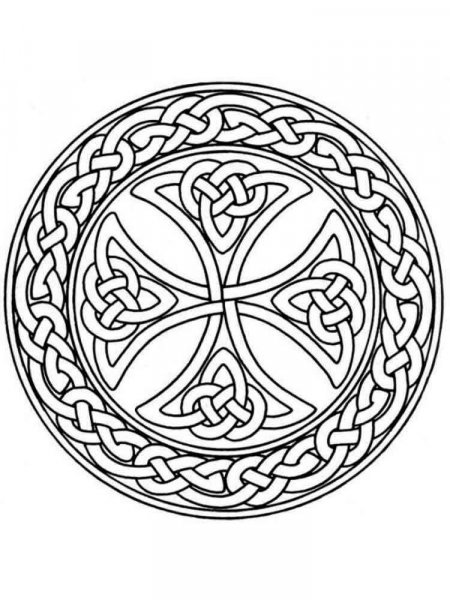 Celtic Knot coloring pages for adults