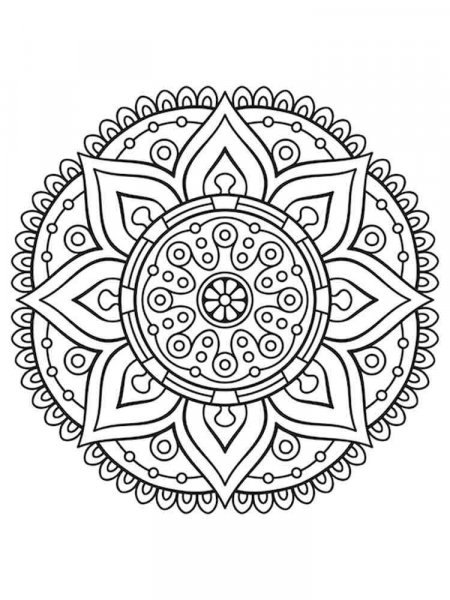 Chakra Mandalas coloring pages for adult