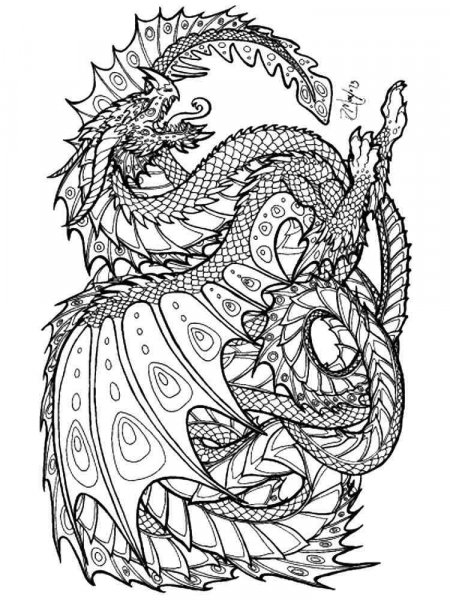 Detailed coloring pages for adults