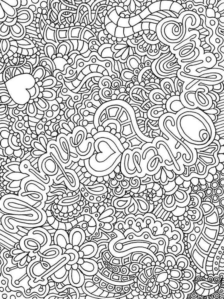 hard coloring pages for adults