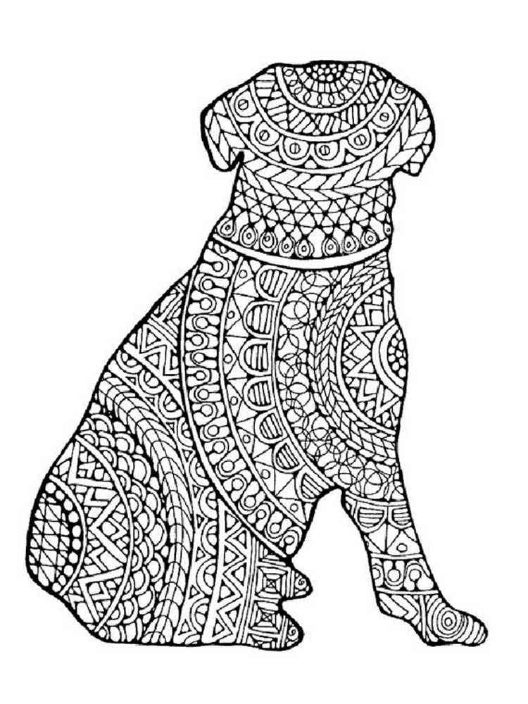 Download Free Dog coloring pages for Adults. Printable to Download ...