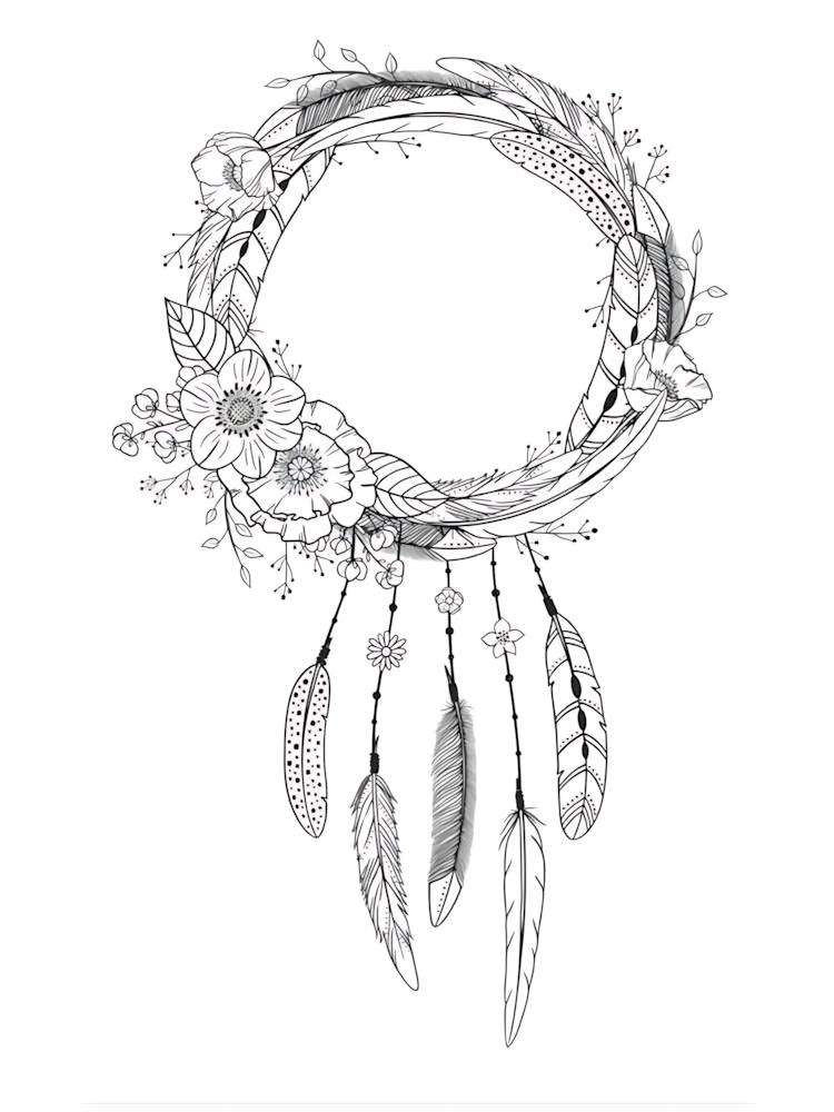 Free Dream Catcher Coloring Pages For Adults Printable To Download 