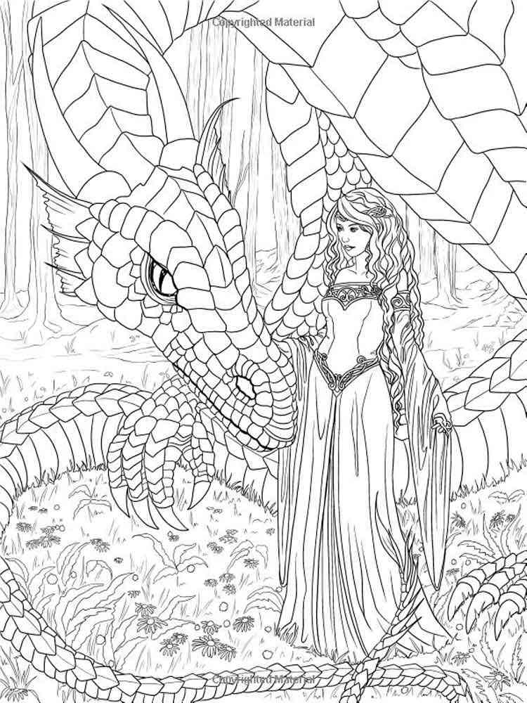 Fantasy coloring pages