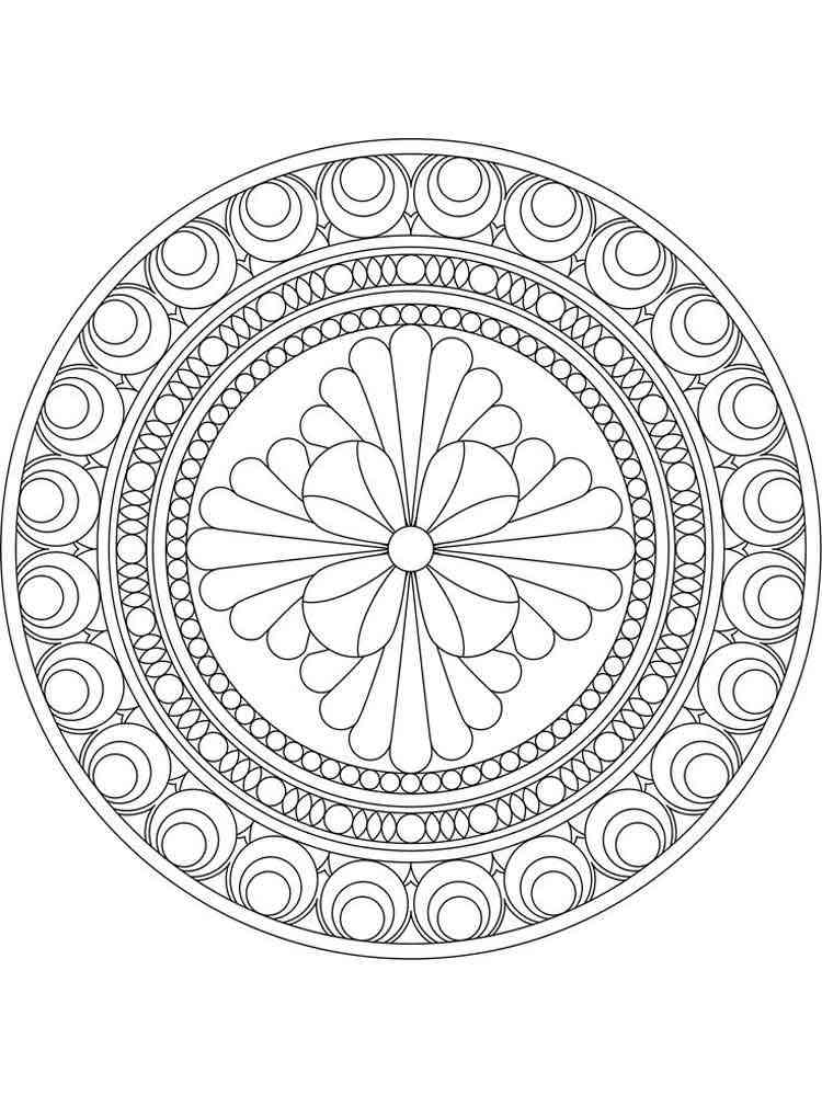 Download Flower mandala coloring pages for adults. Free Printable ...