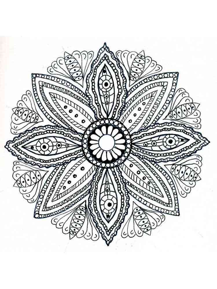 Download Flower mandala coloring pages for adults. Free Printable Flower Mandala coloring pages.