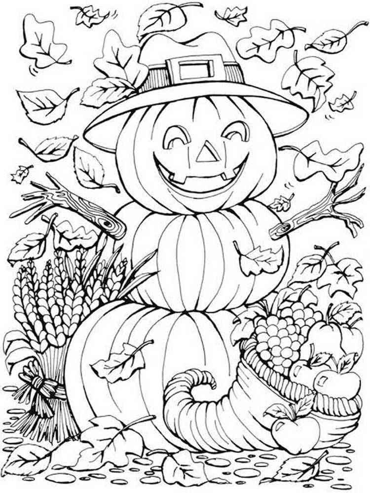 Free Halloween coloring pages for Adults. Printable to Download