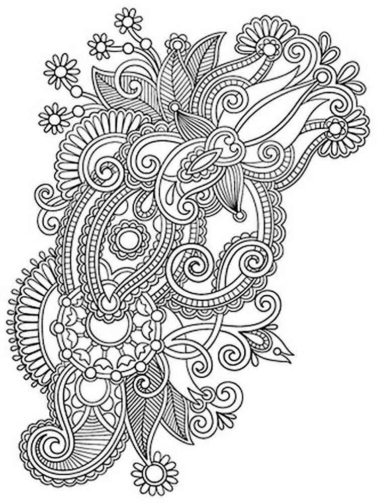 Intricate coloring pages for adults. Free Printable ...