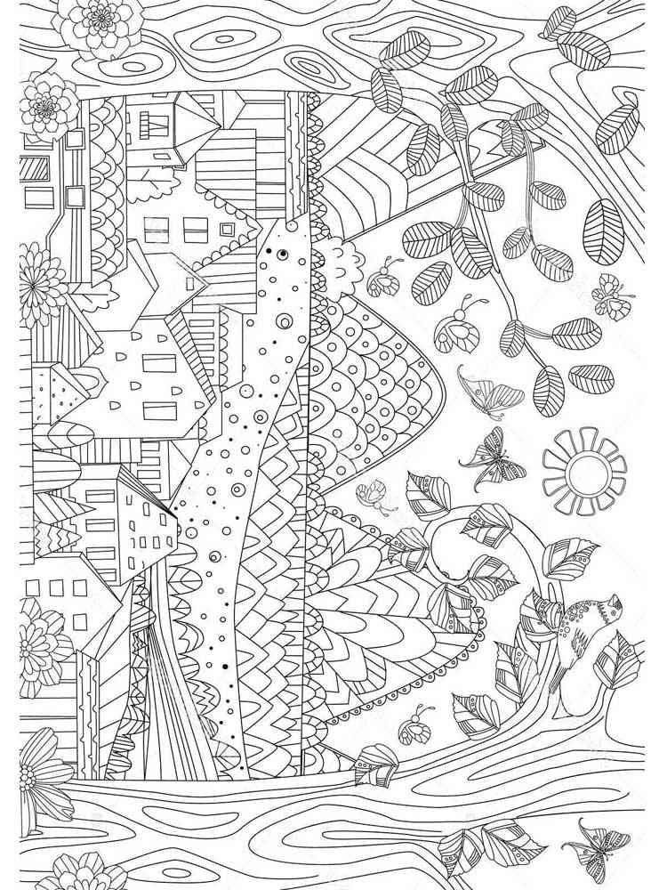 Download Free Landscapes coloring pages for Adults. Printable to Download Landscapes coloring pages.