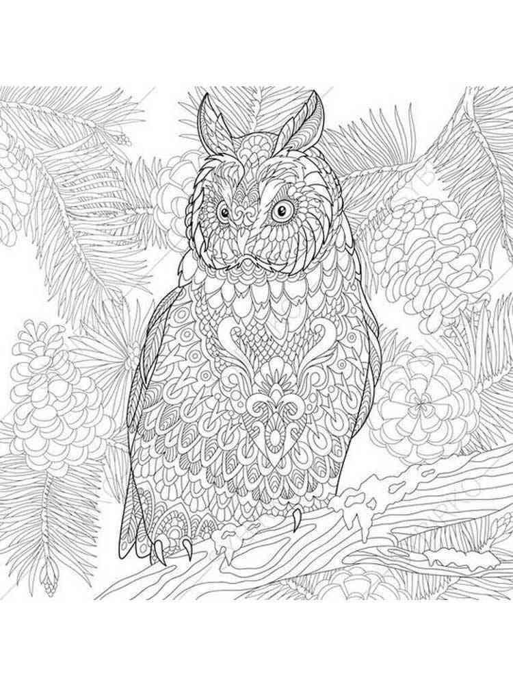 Free Owl coloring pages for Adults. Printable to Download ...