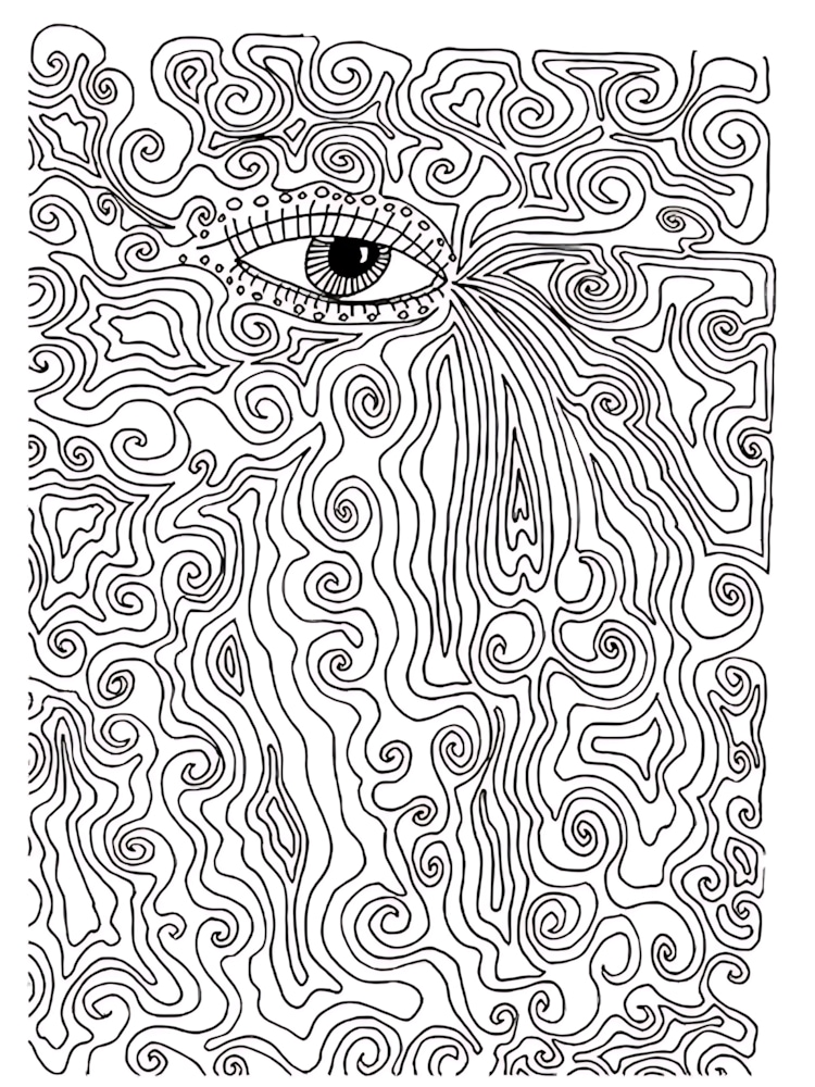 Psychedelic Coloring Pages For Adults Free Printable Psychedelic 