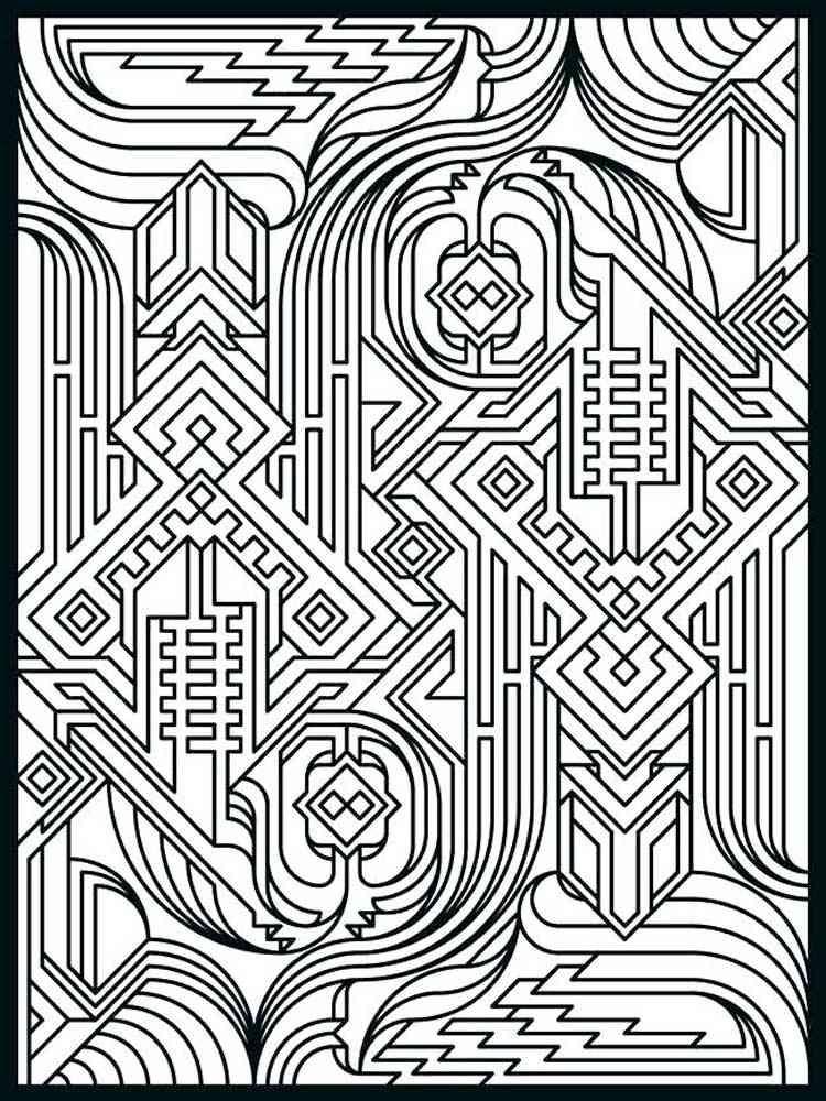 printable fractal coloring pages