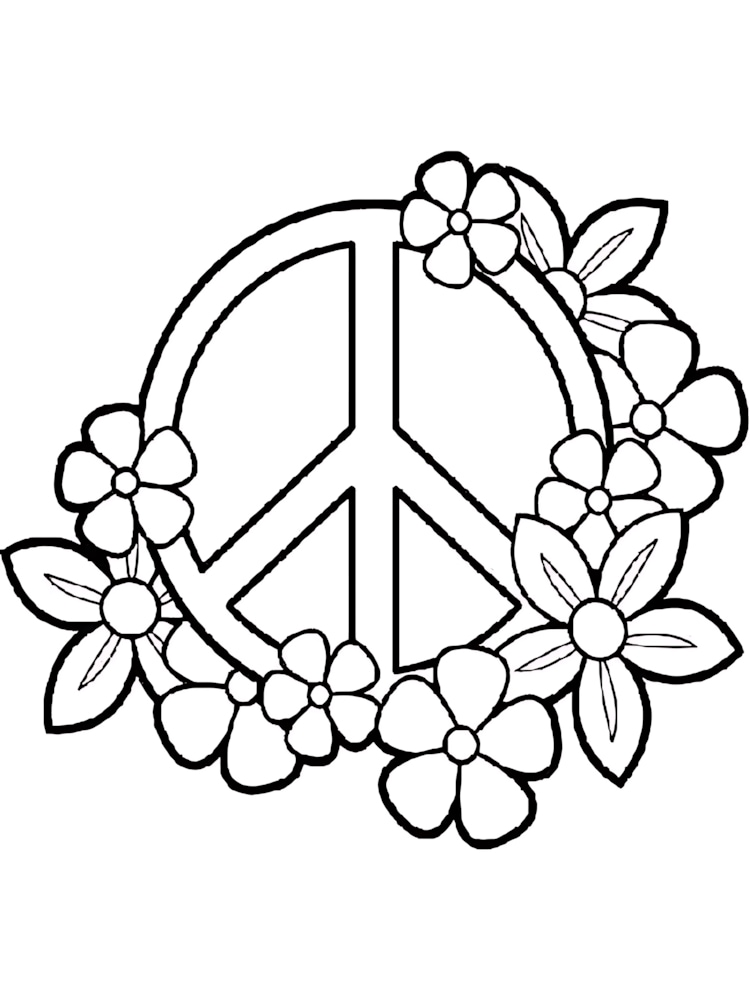 Printable Peace Coloring Pages