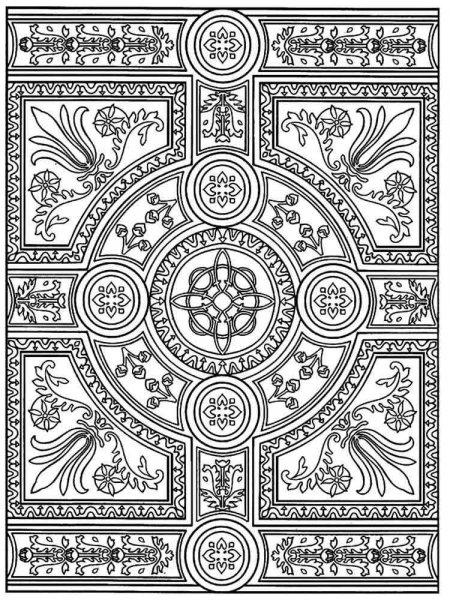 Stress coloring pages for adults