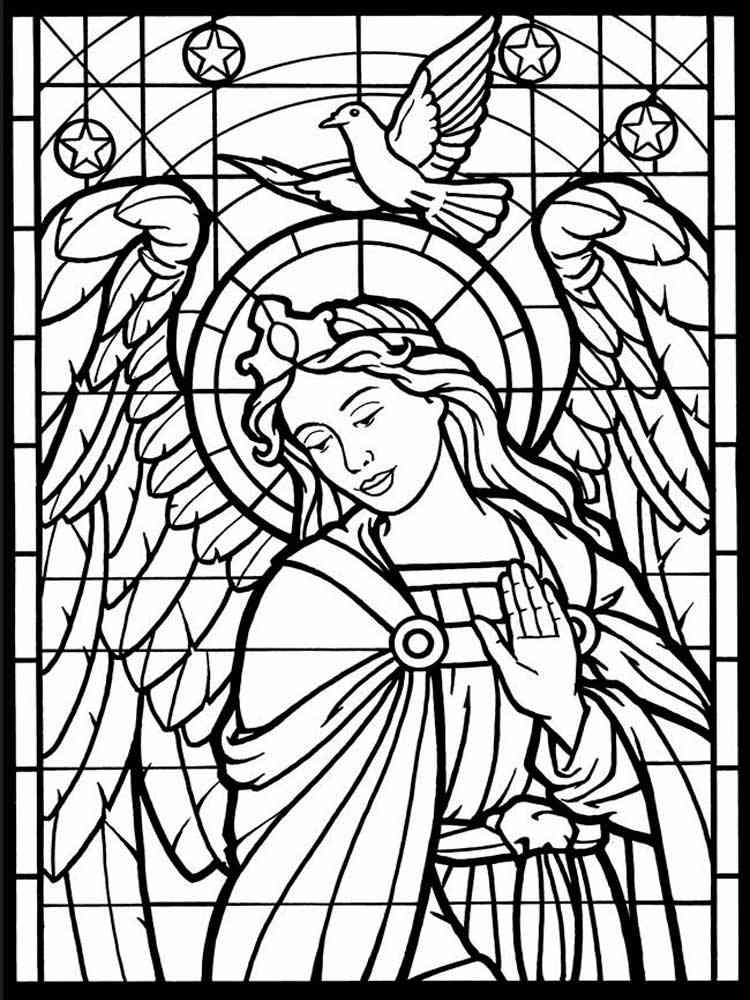 spion Overstijgen Uitvoerder Free Stained Glass coloring pages for Adults. Printable to Download Stained  Glass coloring pages.