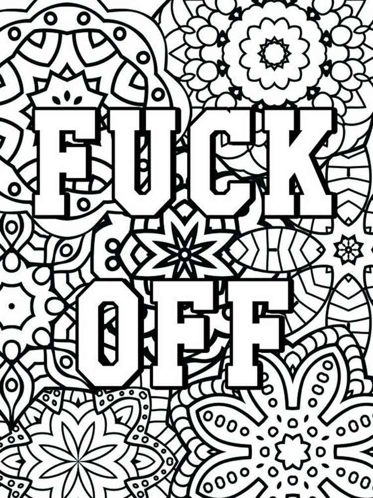 free swear word coloring pages for adults printable to download swear word coloring pages