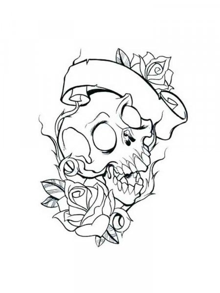 Tattoo coloring pages for Adults